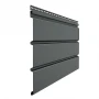 Виниловый софит Döcke T4 Premium без перфорации графит (Ral 7024)