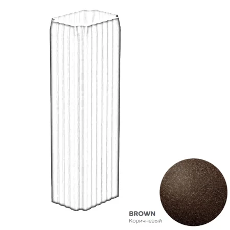 Труба водосточная 76x102x2000 мм Металл Профиль FORAMINA FREEZE QUADRO Valori двухстороннее 0,5 Brown