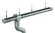Комплект металлического водостока d-185x150 мм 6 м/3 м Металл Профиль Проект Оцинкованный