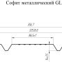 Металлический софит Grand Line Полиэстер 0,45 с частичной перфорацией Ral 3009