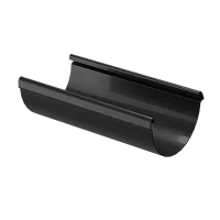 Желоб полукруглый ПВХ d-141 мм 3 м Döcke Lux карбон RR 33