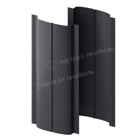 Круглый Ellipse Полиэстер двухсторонний 0,45 RAL 7024 Круглый Ellipse Полиэстер двухсторонний 0,45 RAL 7024