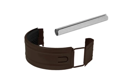 Соединитель желоба в комплекте d-150 мм Аквасистем Премиум PU Matt 0,6 в Санкт-Петербурге фото