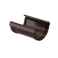 Соединитель желоба d-141 мм ПВХ Döcke Lux шоколад RAL 8019