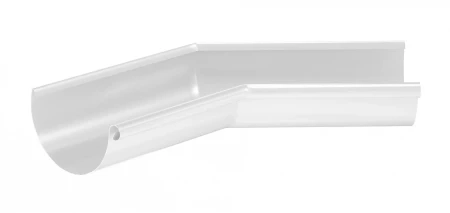 Угол желоба внутренний d-125 мм 135 гр Aquasystem Premium Pural 0,6 RAL 9003