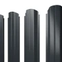 Штакетник Grand Line П-образный Rooftop Matte (Стальной бархат) 0,5 фигурный в Санкт-Петербурге фото