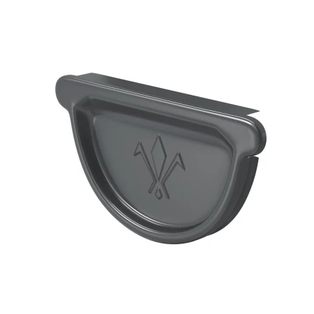 Заглушка желоба универсальная с резиновым уплотнителем d-150 мм Aquasystem Premium Pural 0,6 RAL 7024