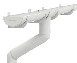 Комплект пластикового водостока d-120/90 мм ГрандЛайн Классика белый RAL 9003