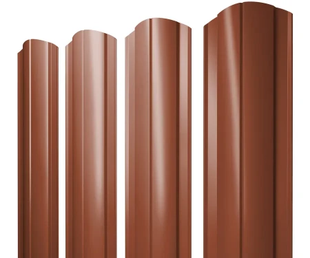 Полукруглый Slim Полиэстер 0,45 RAL 8004 фигурный Полукруглый Slim Полиэстер 0,45 RAL 8004 фигурный