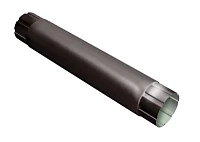 Труба круглая соединительная d-100 мм 1 м Grand Line PE Полиэстер двухсторонний 0,55 RAL 8017