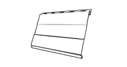 Металлическая фасадная панель Grand Line Вертикаль Prof 0,45 Print Elite