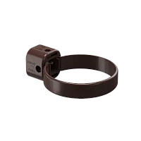 Хомут трубы d-100 мм универсальный ПВХ Döcke Lux шоколад RAL 8019