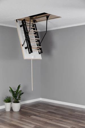 Чердачная люк-лестница Oman Складная комбинированная 3-х секционная Stallux в Санкт-Петербурге фото