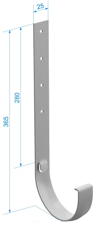 Кронштейн желоба ПВХ d-120 мм металлический Döcke Premium в Санкт-Петербурге фото