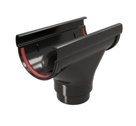 Воронка желоба ПВХ d-135x90 мм Grand Line Дизайн черная RAL 9005