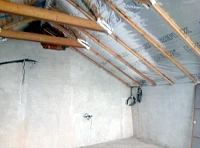 Мансардный этаж с пароизоляцией под мягкую черепицу Tegola