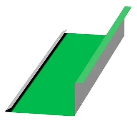 Планка примыкания нижняя Металл Профиль 250x122x2000 0,5 Norman цвет RAL 6018