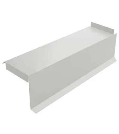 Планка сегментная торцевая правая Металл Профиль 400 мм 0,5 Norman цвет RAL 9002