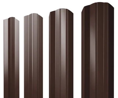 М-образный Satin 0,5 RAL 8017 фигурный