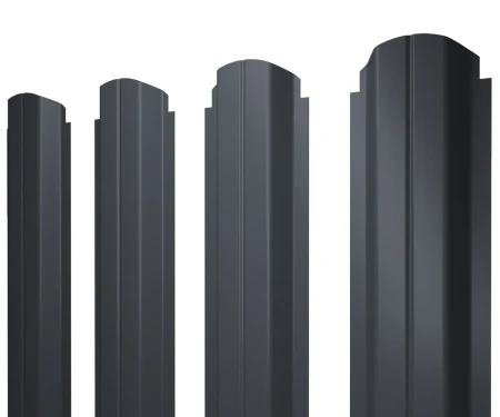 П-образный Rooftop Matte (Стальной бархат) 0,5 RAL 7024 фигурный