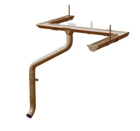 Крюк желоба профилированный d-125x270 мм Металл Профиль GRANDSYSTEM 3,0 RAL 8017