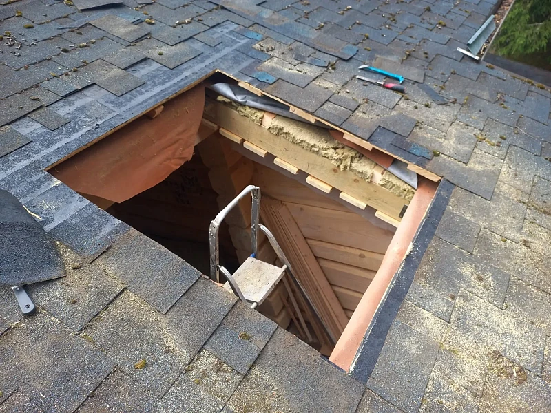 Подготовка проёма под окно Dakea KAV B900 94х118 на мягкой кровле