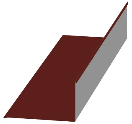 Планка примыкания верхняя Металл Профиль 250x147x2000 0,50 PURETAN цвет RR 29