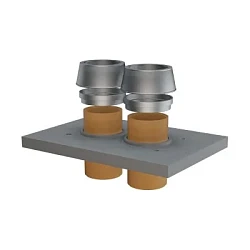 Верхние комплекты Schiedel Uni Верхний комплект  двухходовой без вентканала (обмуровка кирпичом 11.5 см)