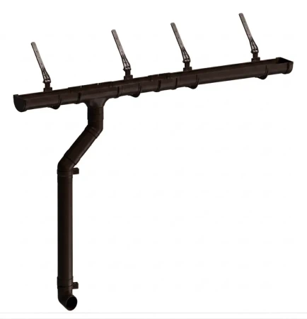 Комплект пластикового водостока d-120x85 мм Döcke Premium шоколад RAL 8019 в Санкт-Петербурге фото