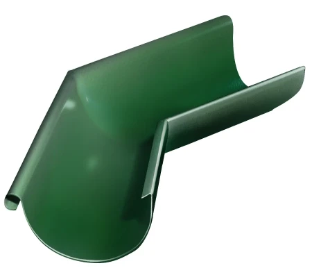 Угол желоба наружный d-125 мм 135 гр Grand Line Полиуретан 0,6 RAL 6005