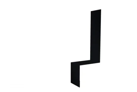 Планка примыкание боковое фальц Grand Line 0,5 Rooftop Matte (Стальной бархат) цвет RAL 9005