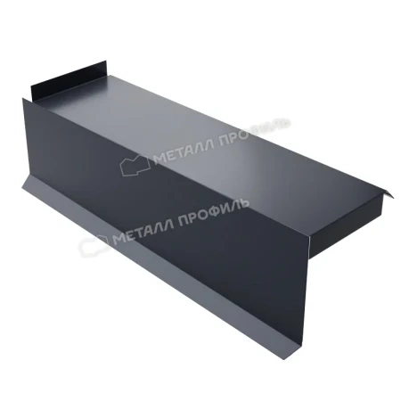 Планка сегментная торцевая левая Металл Профиль 400 мм 0,5 PURMAN цвет RAL 7024