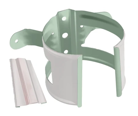 Кронштейн трубы на дерево d-90 мм Grand Line Optima Полиэстер двухсторонний 0,6 RAL 9003