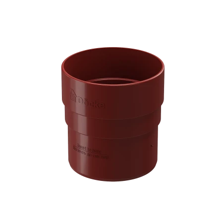Соединитель трубы (муфта) d-80 мм ПВХ Döcke Standard красный RAL 3005