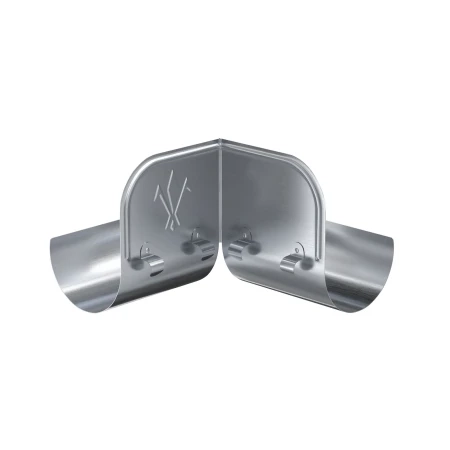 Ограничитель перелива желоба d-125 мм угловой Aquasystem Premium 0,5 Оцинкованный