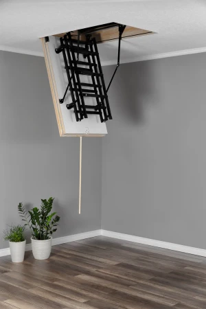 Чердачная люк-лестница Oman Складная 3-х секционная Metal T3 Super в Санкт-Петербурге фото