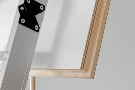 Чердачная люк-лестница Oman Алюминиевая складная 3-х секционная Alu Profi в Санкт-Петербурге фото