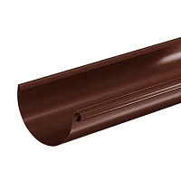 Желоб водосточный d-125 мм 3 м Аквасистем Комфорт Полиэстер 0,55 RAL 8017