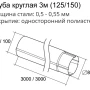 Труба круглая d-90 мм 3 м Grand Line Optima Полиэстер двухсторонний 0,55 в Санкт-Петербурге фото