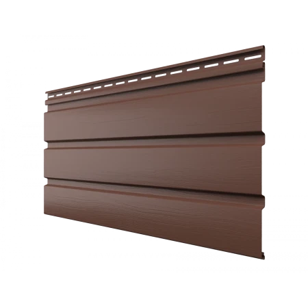 Виниловый софит Технониколь без перфорации каштан