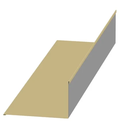 Планка примыкания верхняя Металл Профиль 140x90x2000 0,45 Полиэстер цвет RAL 1014