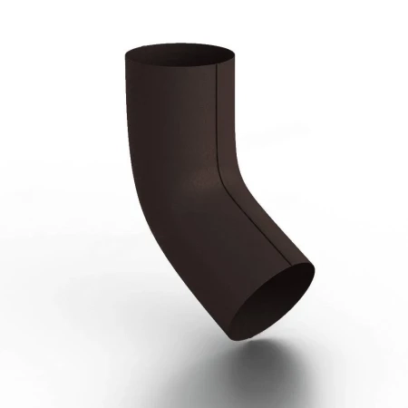 Колено трубы d-100 мм 60 гр. Металл Профиль FORAMINA FREEZE Valori двухсторонний 0,6 DarkBrown