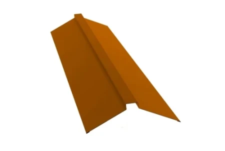 Планка конька плоского Grand Line 115x30x115 0,45 Полиэстер цвет RAL 2004