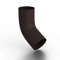 Колено трубы d-100 мм 60 гр. Металл Профиль FORAMINA FREEZE Valori двухсторонний 0,6 DarkBrown