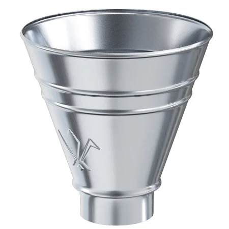 Воронка водосборная круглая для трубы d-100 мм Aquasystem Premium 0,5 Оцинкованная