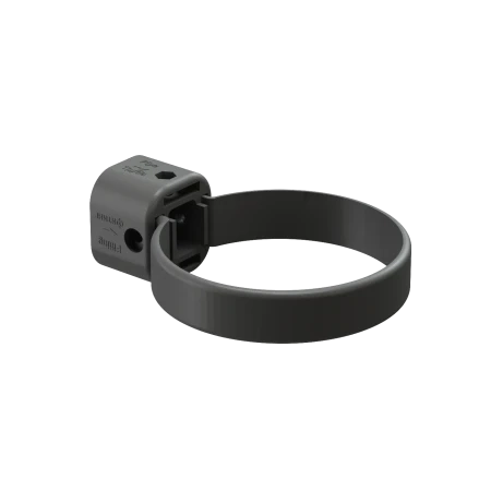 Хомут трубы d-100 мм универсальный ПВХ Döcke Lux графит RAL 7024