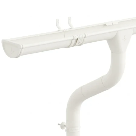 Комплект металлического водостока Аквасистем Комфорт d-150x100 мм 6 м/3 м PU Ral 9003 в Санкт-Петербурге фото