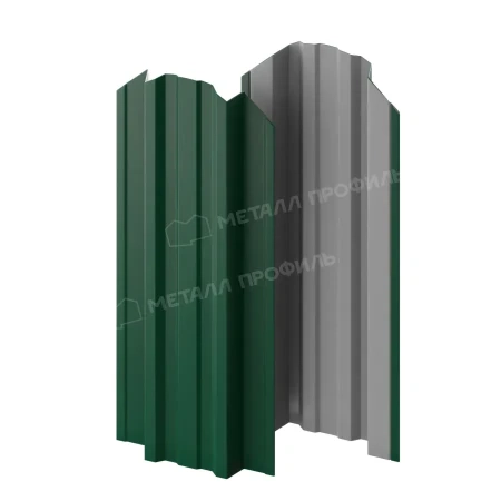 Прямоугольный Trapeze Полиэстер 0,45 RAL 6005 фигурный